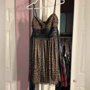 Semi Formal Leopard Print dress